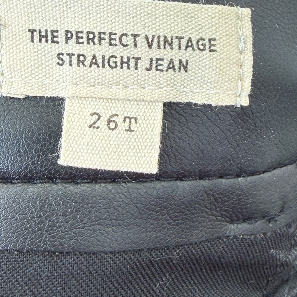 Madewell The Perfect Vintage Straight Faux Leather Edition Pants Size 26 - Picture 10 of 12